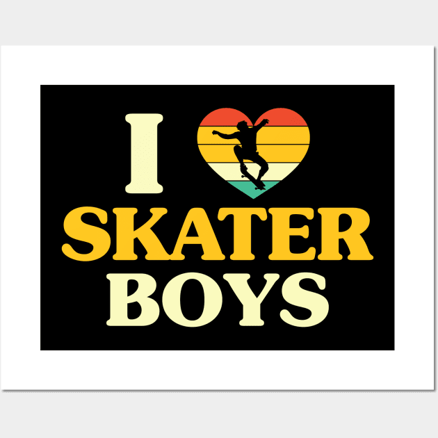 I love skater boys Wall Art by FunnyZone